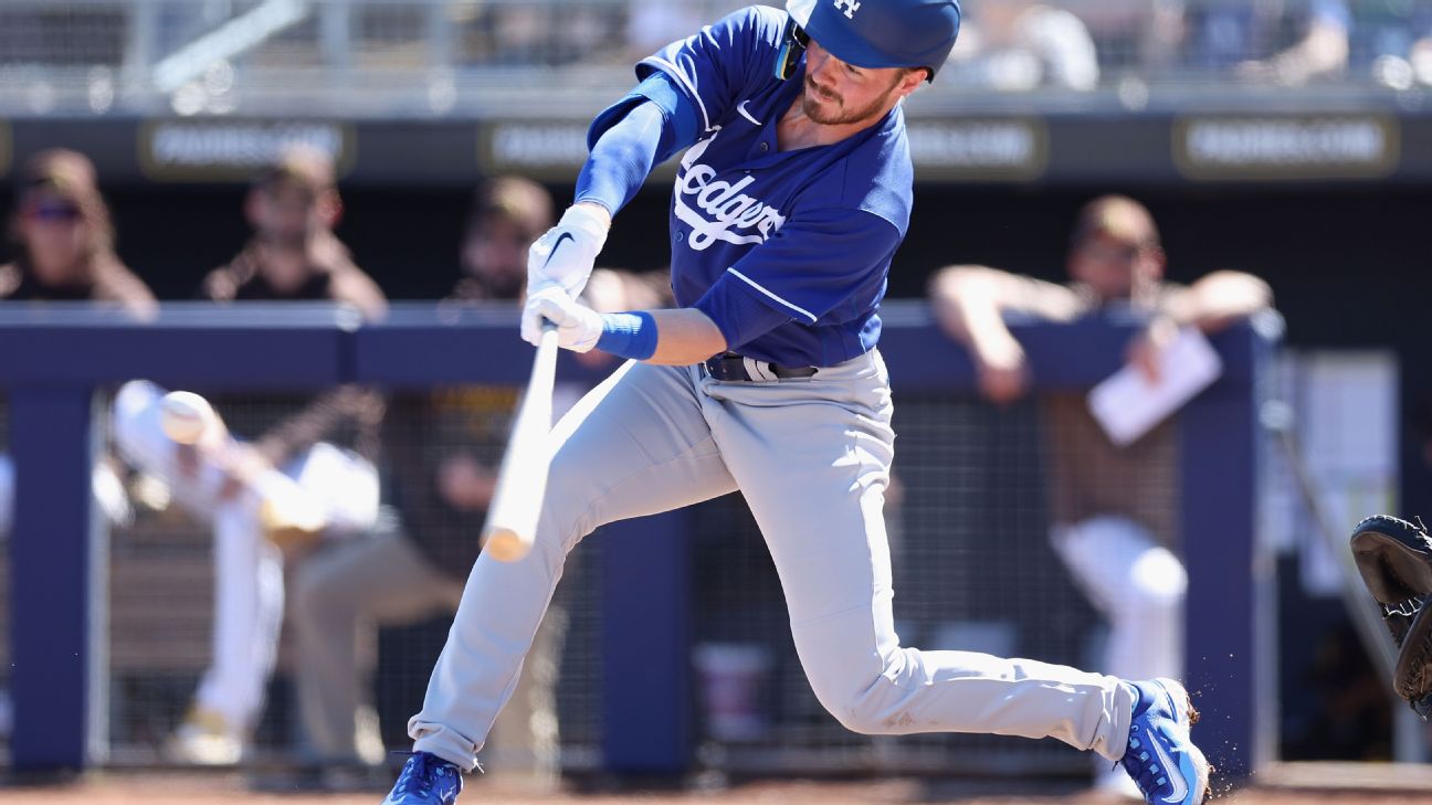 Dodgers' Gavin Lux carted off field after awkwardly injuring knee in spring  training game