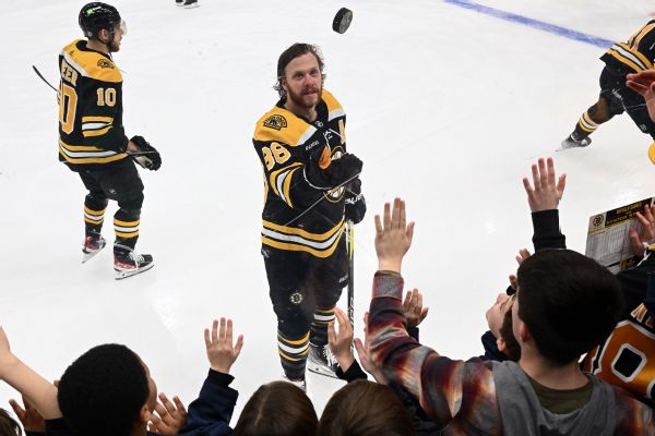 Bruins menjadi tim tercepat yang meraih 100 poin dalam sejarah NHL