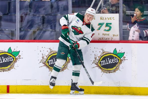 Wild's Kaprizov (lower body) likely out 3-4 weeks