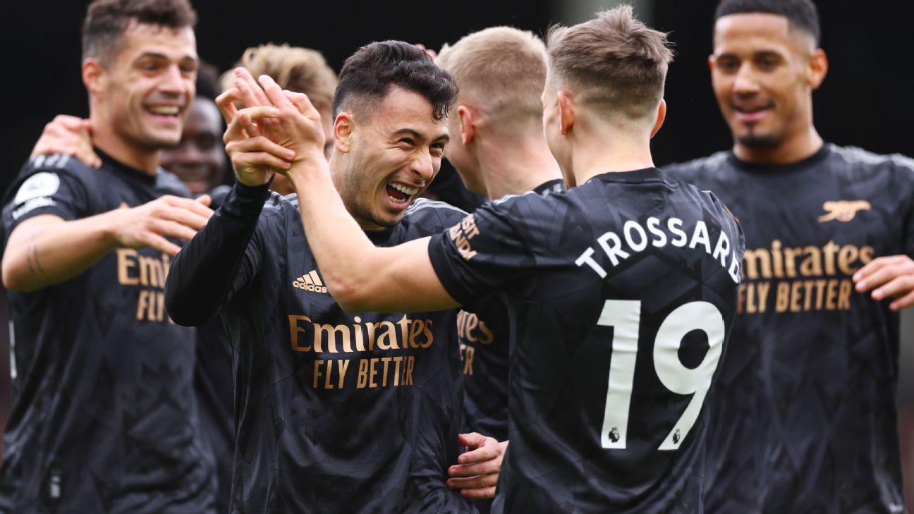 Arsenal cruise past Fulham via Trossard's hat trick of assists