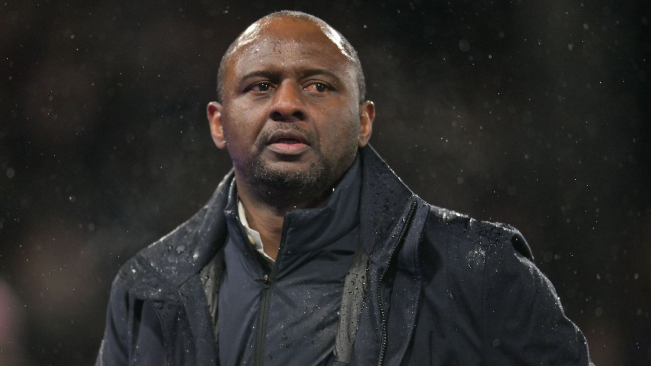 Vieira sacked by Palace after winless run