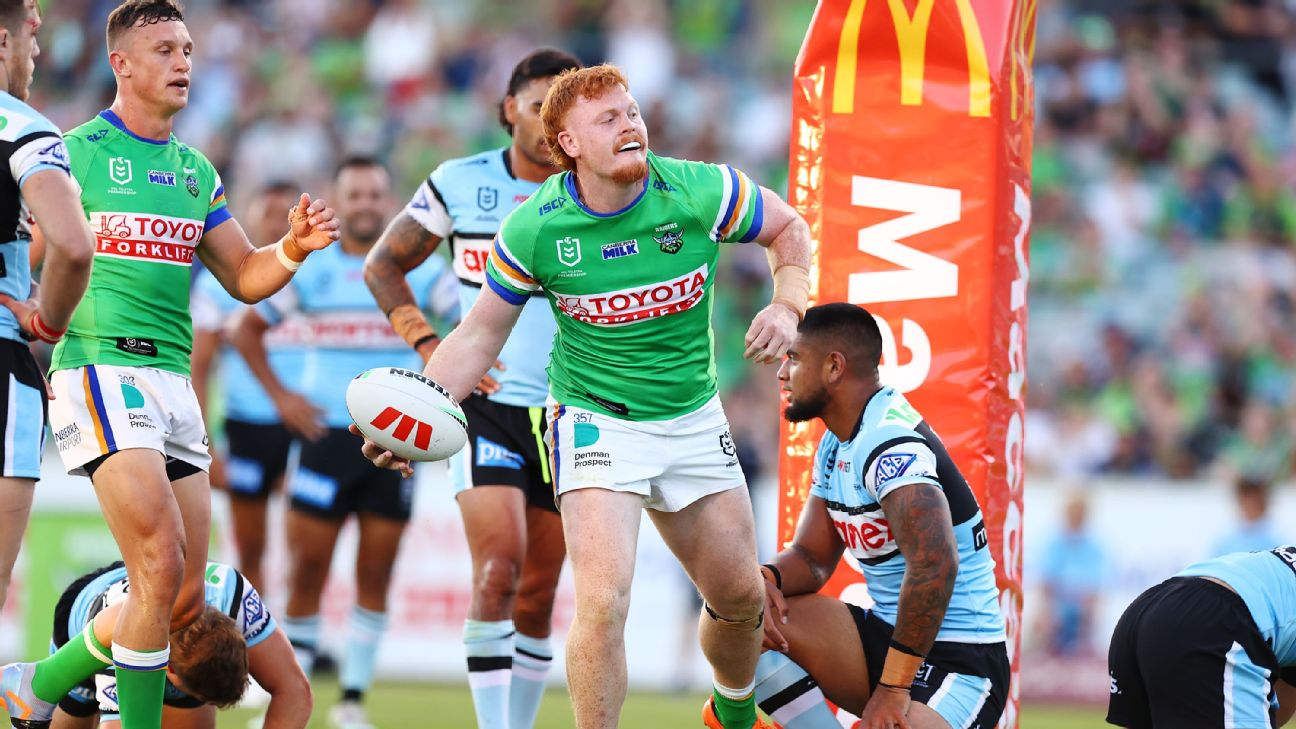 NRL: Canberra Raiders hold on to beat Gold Coast Titans