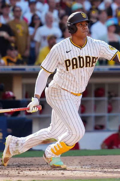 Padres calendar handed out at Dodgers game features Juan Soto with fish at  Petco