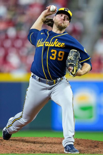 A shorthaired Corbin Burnes DOMINATED The Reds last night across 6 sco, Baseball