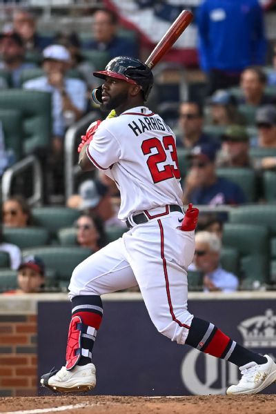 Michael Harris II offers casual bat flip after second career home run, Atlanta Braves, home run, Atlanta