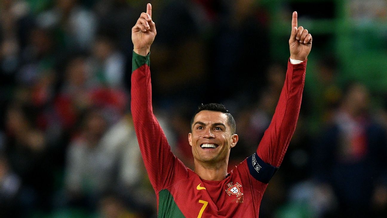 Euro 2024 Qualifiers: Ronaldo breaks record of world's most-capped male  international in 2023