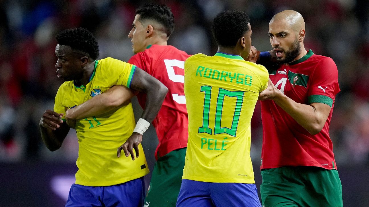 Marruecos 2-1 Brasil (25 de Mar., 2023) Análisis del partido - ESPN DEPORTES