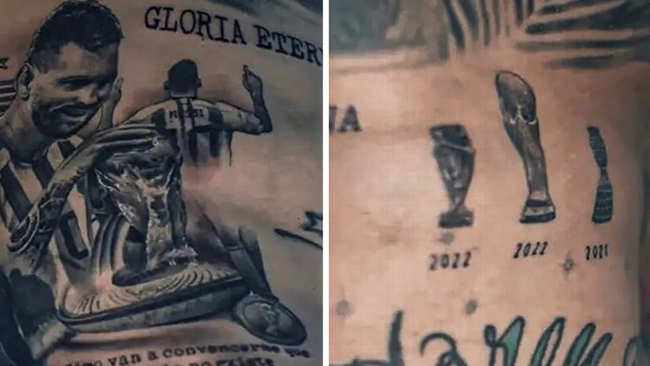 Emiliano Martinez reveals new World Cup tattoo and message written on it  after Argentinas victory celebrations  talkSPORT