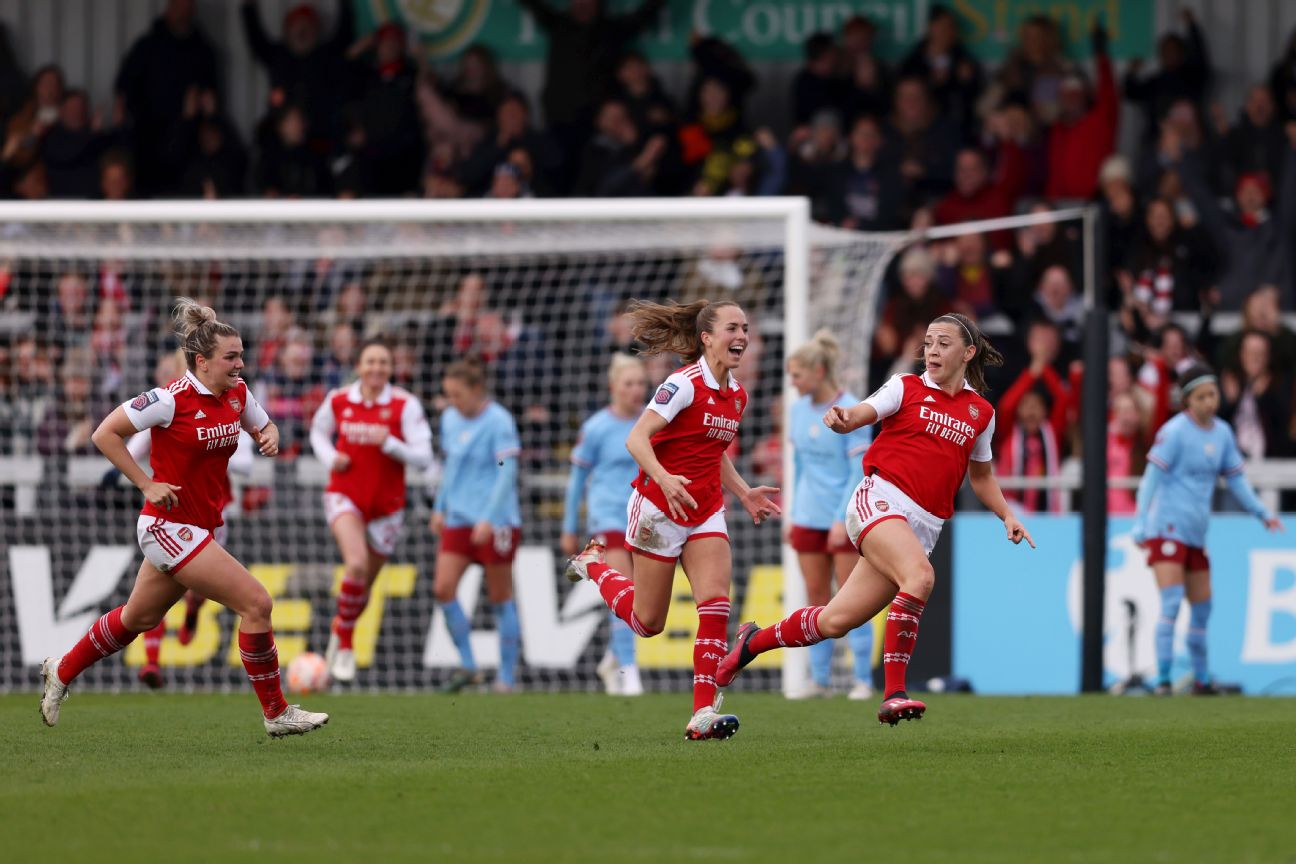 WSL: Arsenal 2 West Ham 1