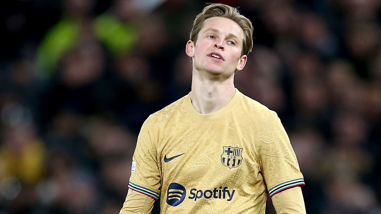 Frenkie de Jong sera ausencia del Barcelona en el Clasico por la Copa del Rey ESPN