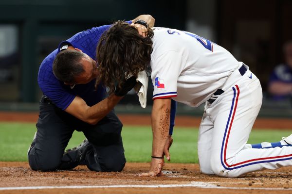 Rangers’ Smith sent for scans after HBP to face