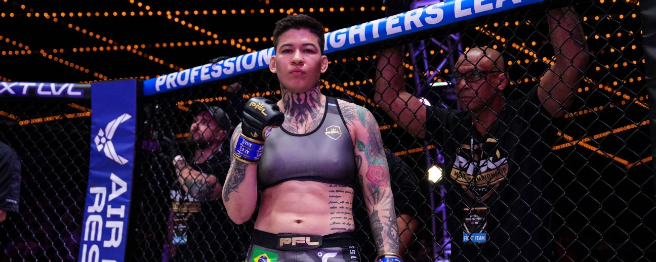 Marina Mokhnatkina locks up an armbar and a spot in the PFL Women's  Featherweight World Championship fight, Professional Fighters League News