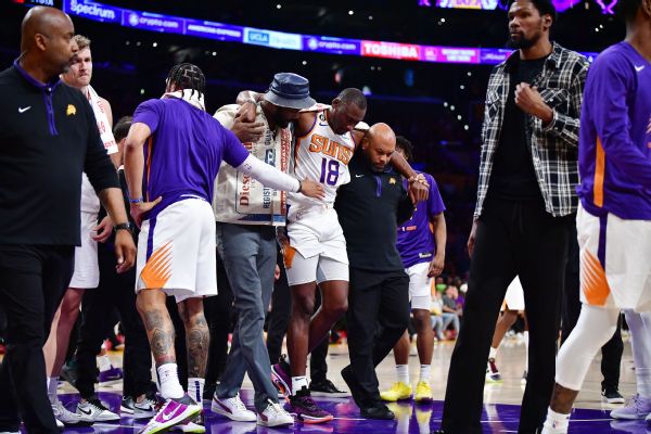 Suns lose Biyombo, Payne to injuries vs. Lakers