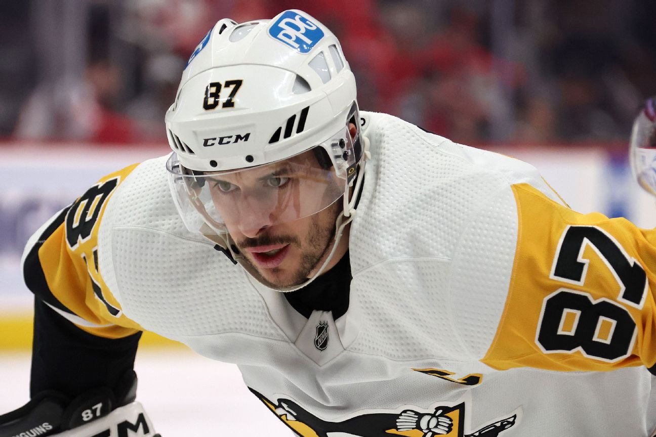 Pens’ Crosby becomes 15th to reach 1,500 points