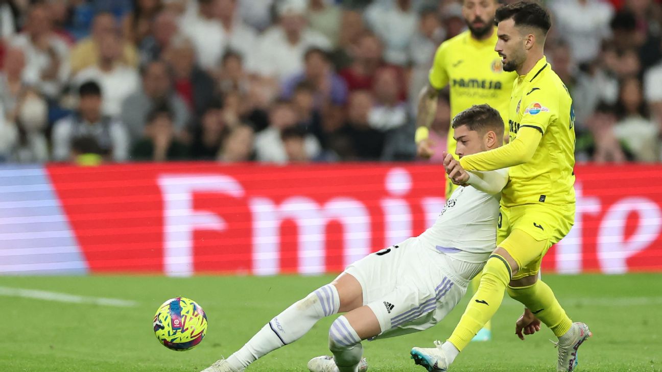 Real Madrid´s Valverde punches Villarreal´s Baena - sources - ESPN