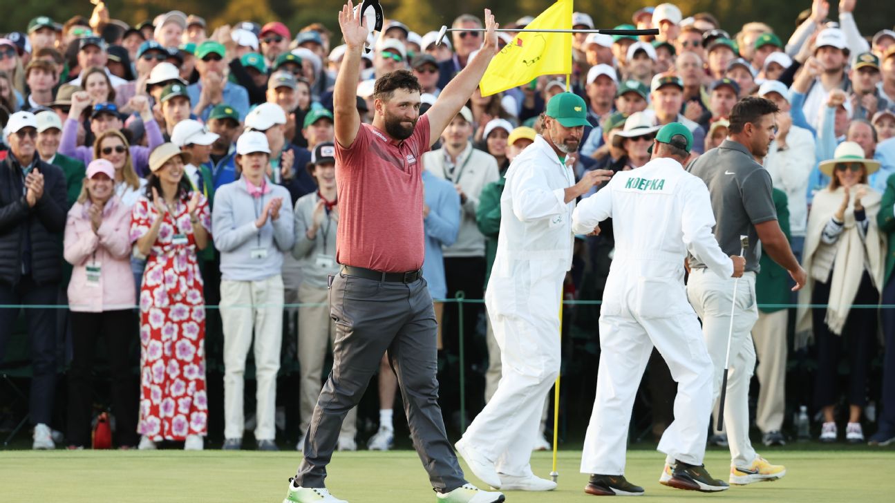 2023 Masters leaderboard, winner: Jon Rahm completes comeback to win green  jacket over Brooks Koepka 