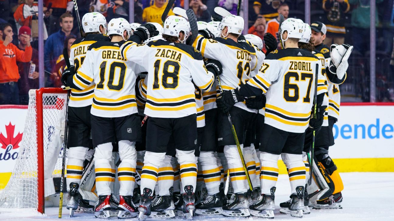 Bruins] The 2022-23 Boston Bruins have tied an NHL record for