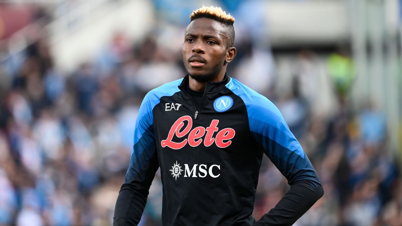 Napoli star Osimhen out of UCL 1st leg vs. Milan