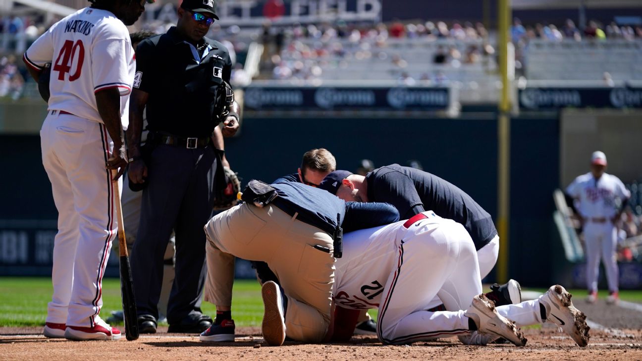 Minnesota Twins star Kyle Farmer smashed in face by 92mph fastball