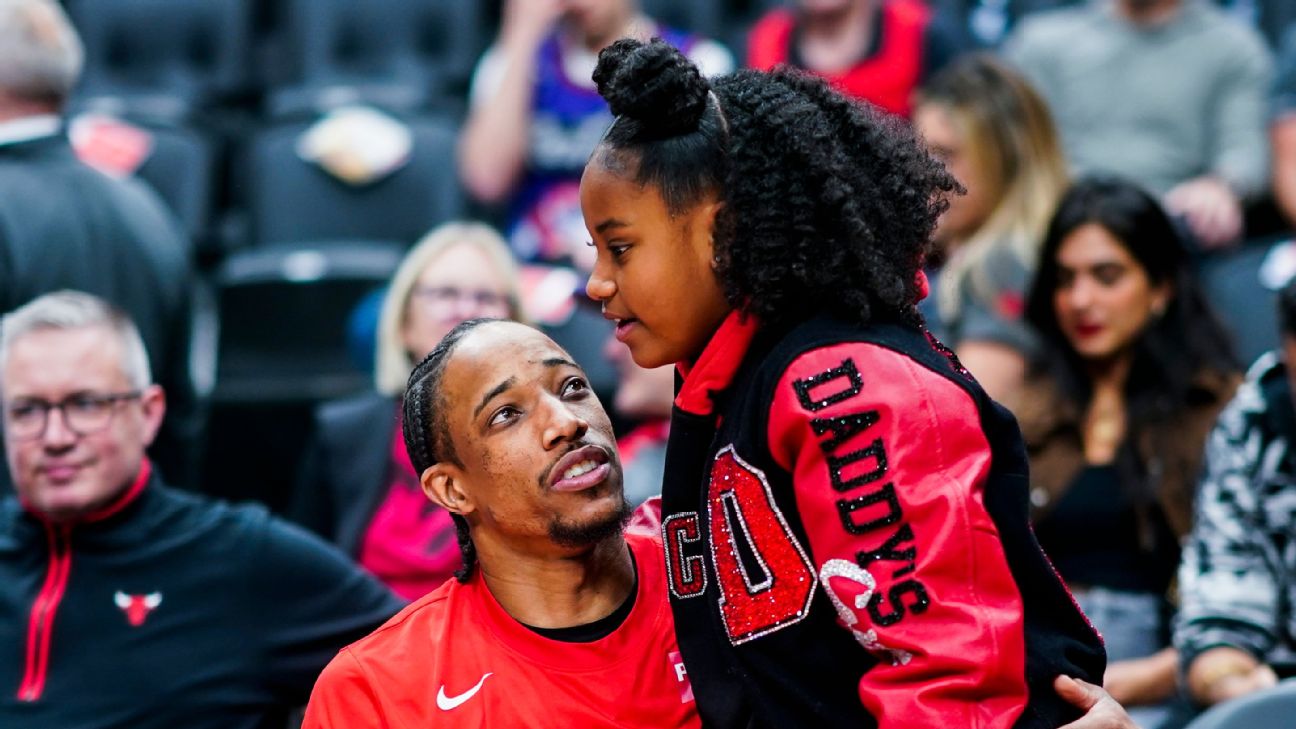 The hero of the Bulls' epic comeback: DeMar DeRozan's 9-year-old daughter