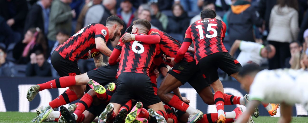 Com gol no fim, Tottenham perde para o Bournemouth em casa pela