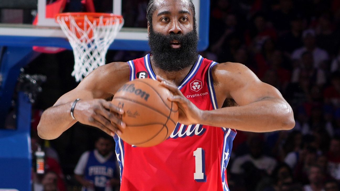 LeBron James was on the court, but James Harden ruled night