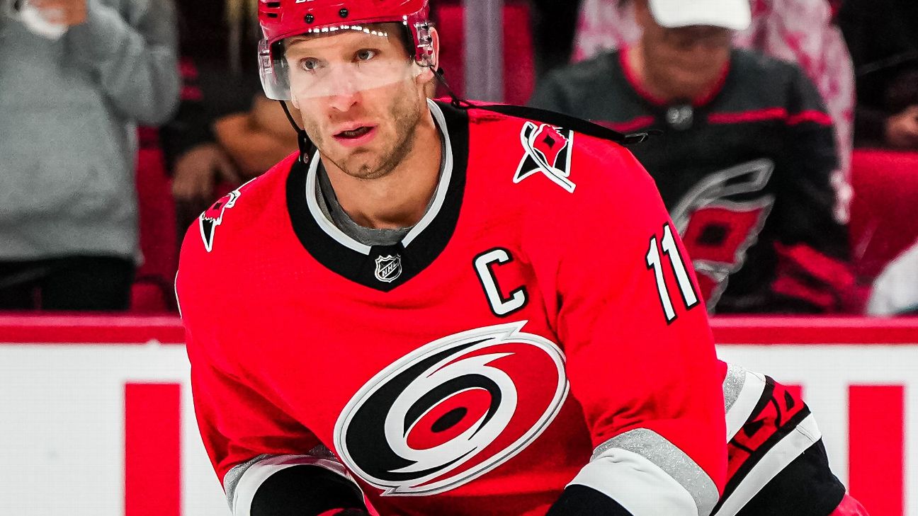 Hurricanes re-sign captain Jordan Staal to a 4-year contract worth