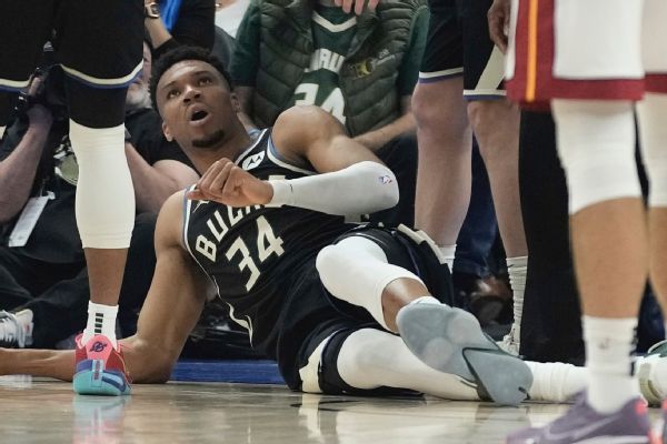 Bucks rule Giannis (back) out again for Game 3