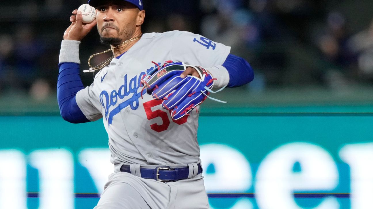 What happened to Mookie Betts? Dodgers star leaves game vs Athletics early