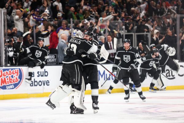 Kings win again in OT; Oilers upset goal stands