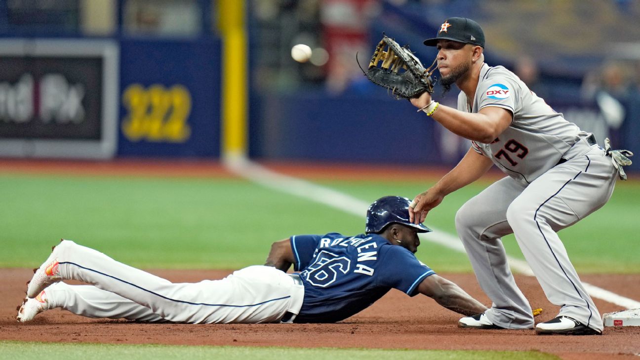 Garcia, Astros stop Rays' 14-game home winning streak