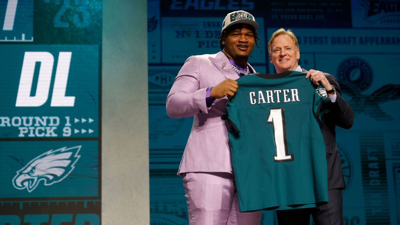 Eagles trade up, pick Georgia DT Jalen Carter in NFL draft - ESPN