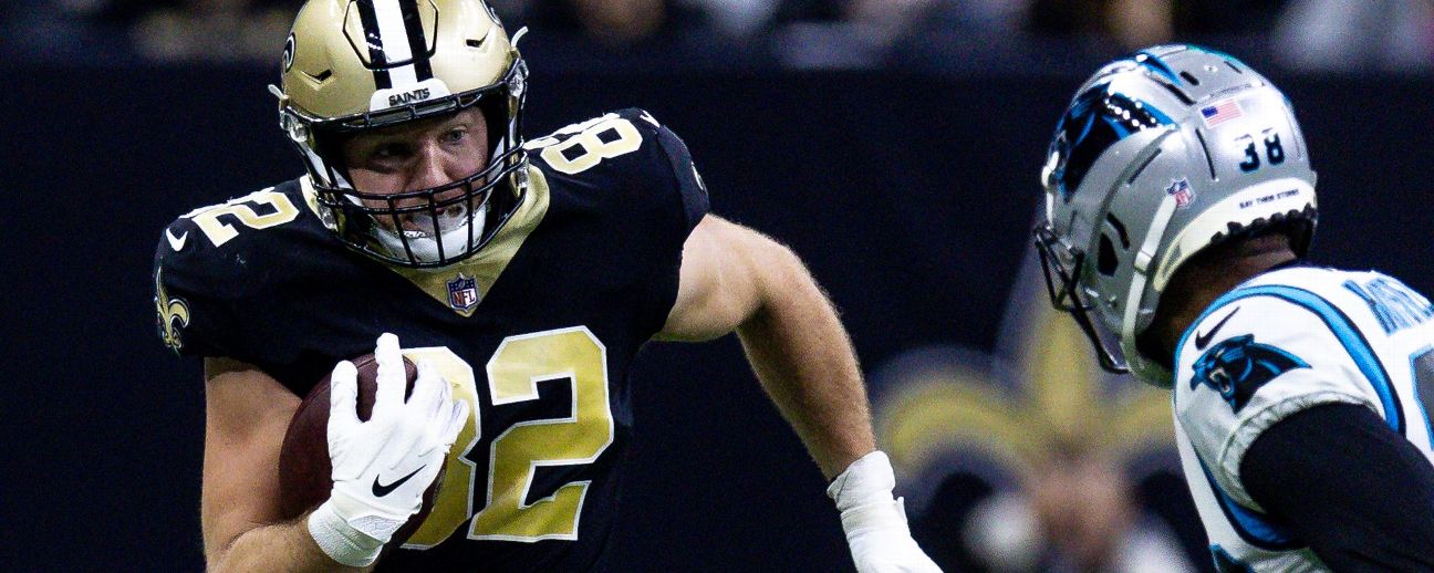 Adam Trautman #82 New Orleans Saints