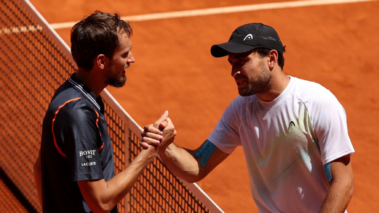 Medvedev ousted by Karatsev at Madrid Open