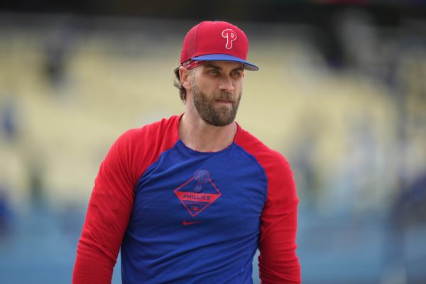 Phillies star Bryce Harper (migraine) out Tuesday vs. Mets
