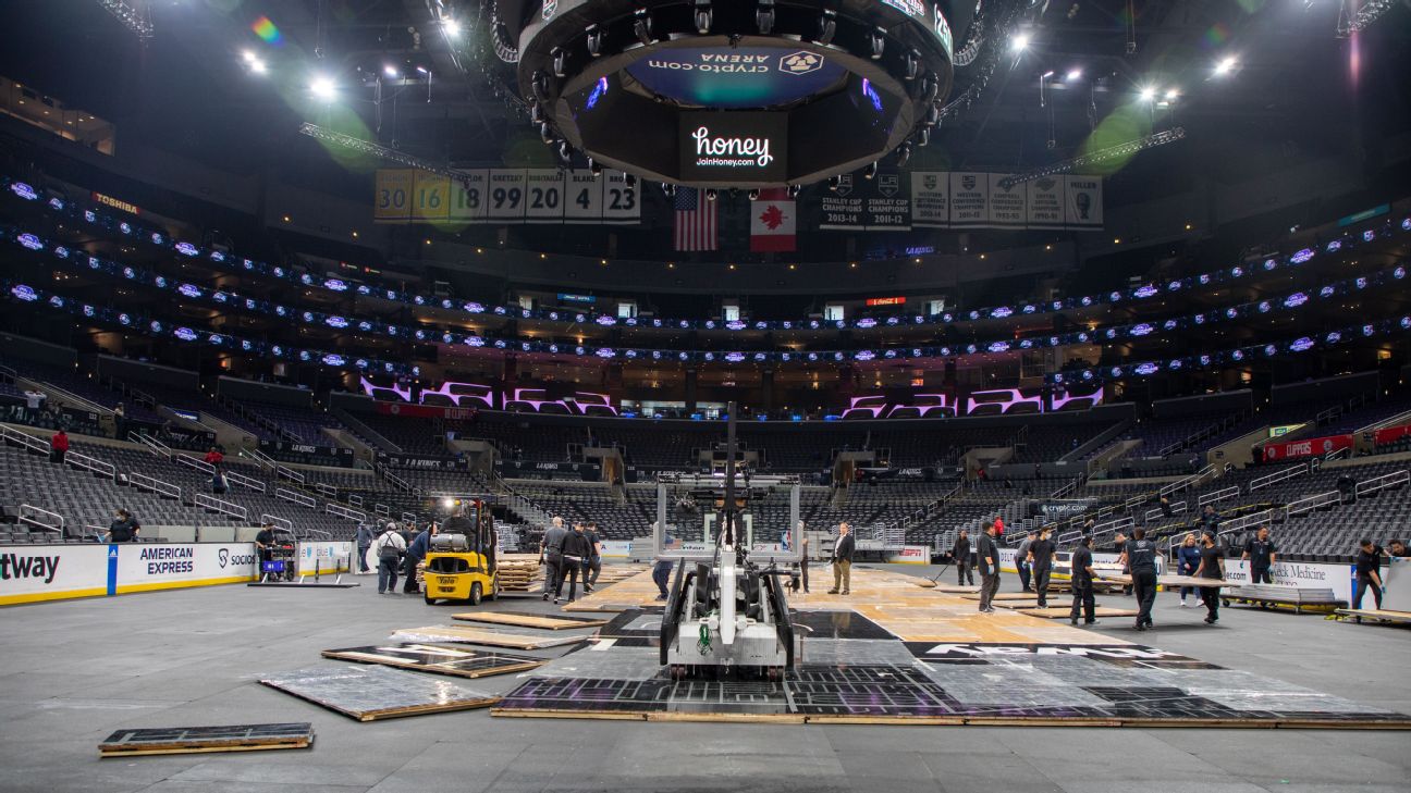 What it's like returning to arenas: A night at Staples Center