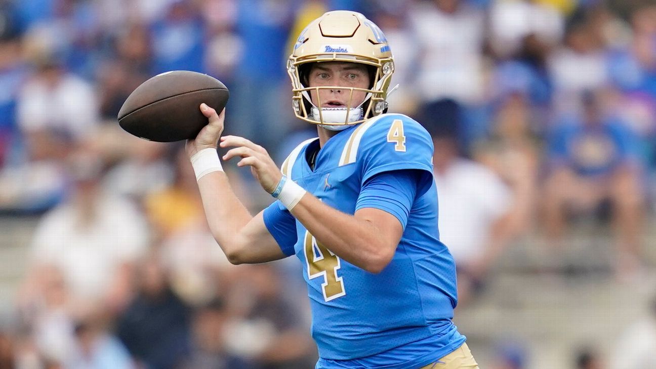 UCLA names Ethan Garbers starting QB; Schlee, Moore to play - ABC7 Los ...