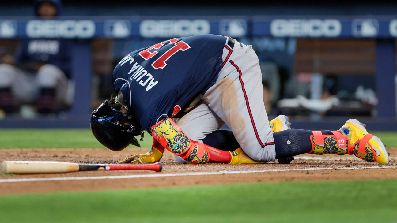 MLB Trade Rumors on X: Ronald Acuna Jr. Exits With Apparent Foot