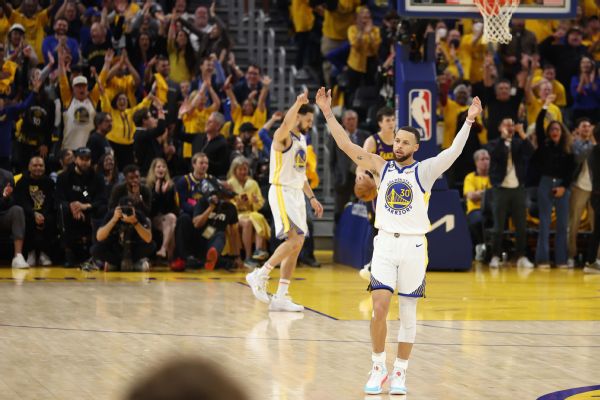 Warriors’ adjustments fuel G2 blowout to tie series