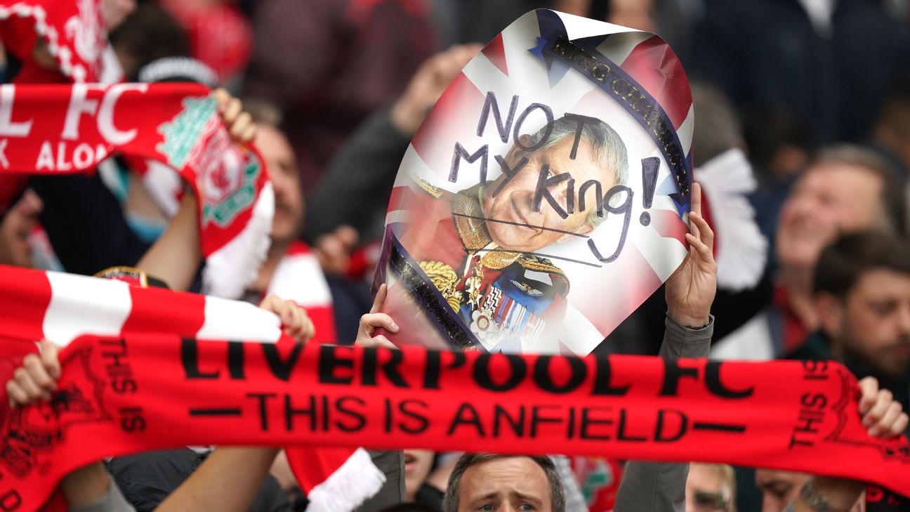 Liverpool fans boo anthem to honour King Charles