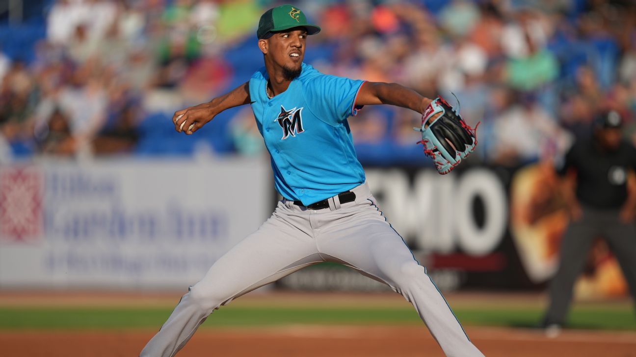 Everything about Eury Pérez seems impossible — including hitting against  the Marlins' rookie ace