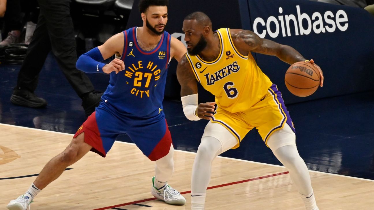 Lakers charge back but Nuggets hold on to take Game 1