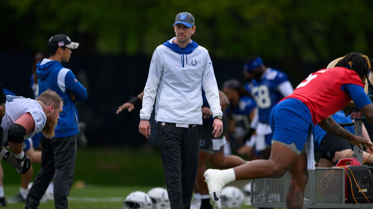 From shooting hoops to ball security, Shane Steichen impacting Colts - ESPN  - Indianapolis Colts Blog- ESPN