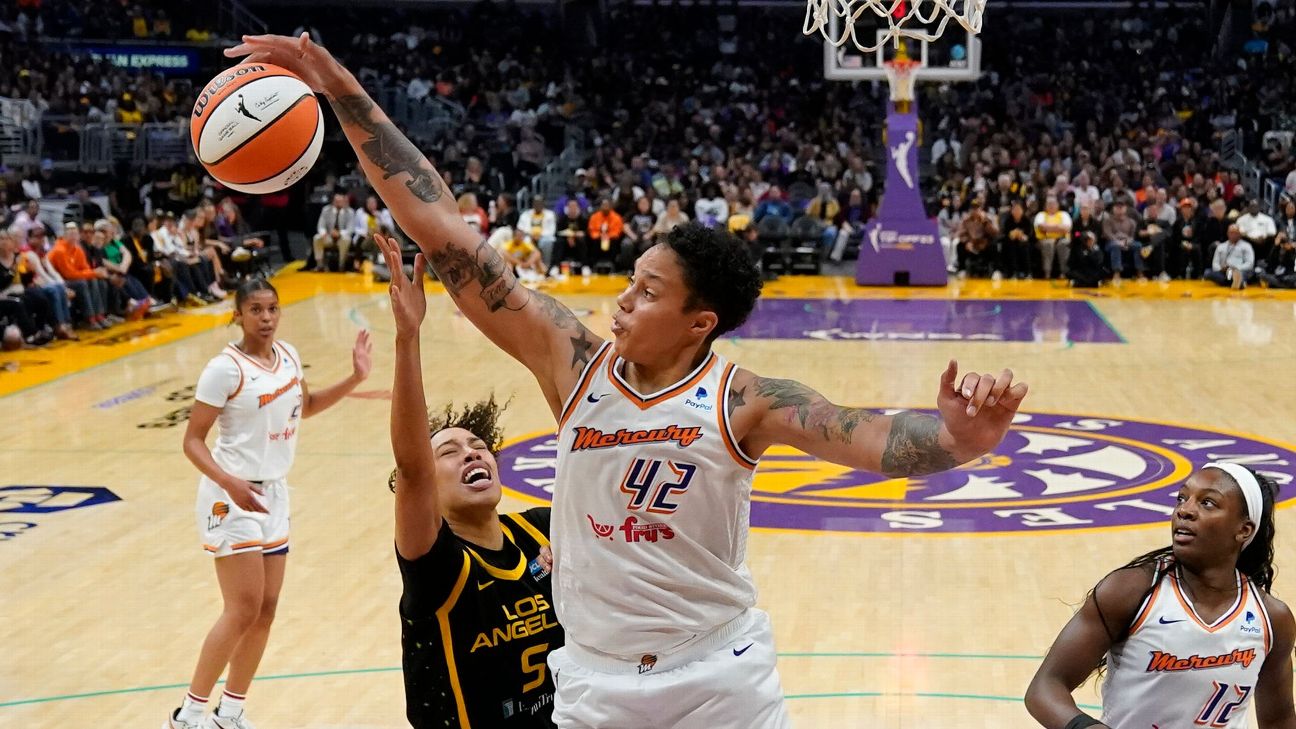 WNBA: Brittney Griner, Phoenix Mercury face Los Angeles Sparks