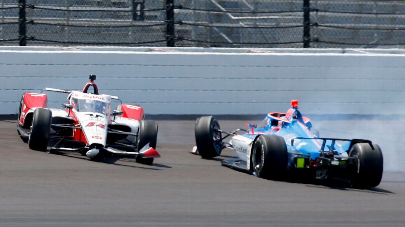 Wilson fractures vertebrae in crash during Indy 500 practice Indy 500: Wilson and Legge survive scary Practice crash