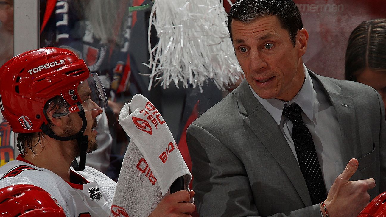 Hurricanes re-sign coach Rod Brind'Amour, staff to new deals