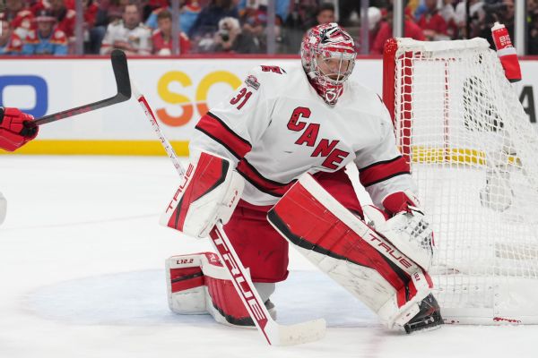 Canes goalie Andersen out with medical issue