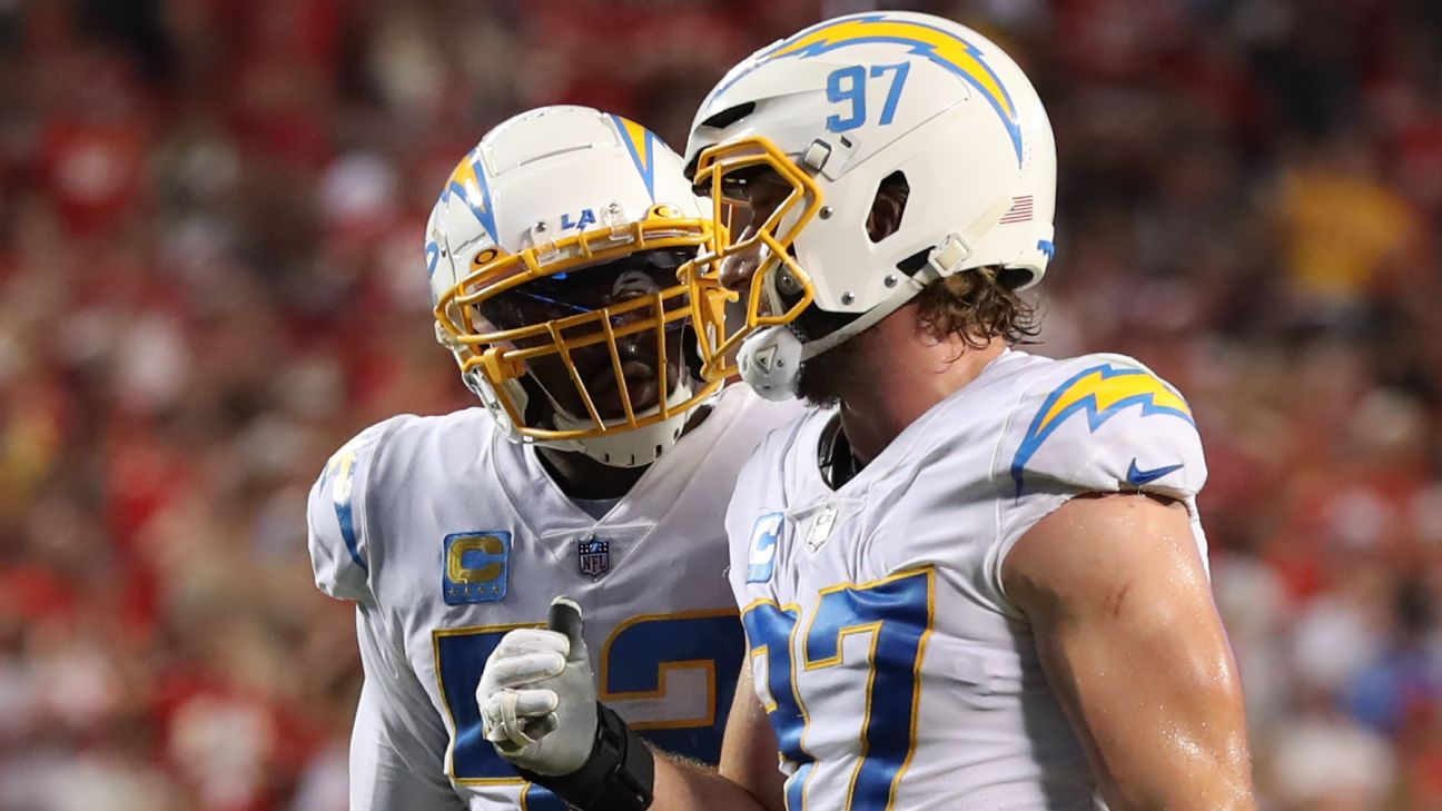 Are Los Angeles Chargers Joey Bosa and Khalil Mack NFL's best pass rushing  duo