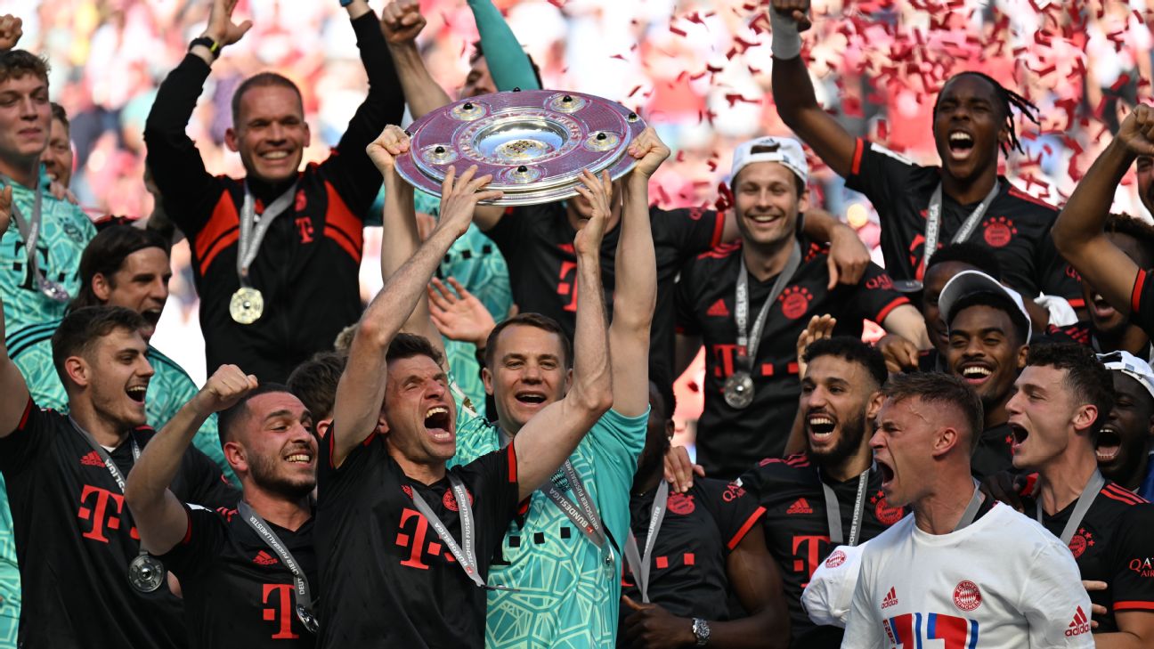 Futebol Épico - O Bayern Munique confirmou, este sábado, mais um título de  campeão alemão, alcançando o decacampeonato (10 títulos seguidos). É a  primeira vez, numa das 6 principais ligas da Europa