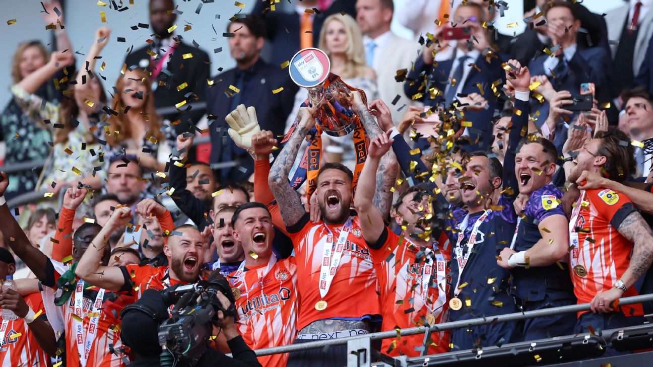 Luton promoted to Premier League after playoff win over Coventry